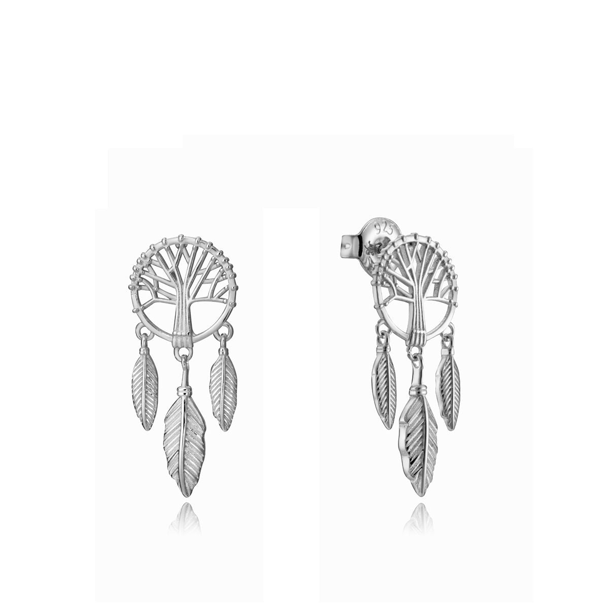 VICEROY JEWELS Mod. 13048E000-00 silver 925° earrings with quartz analog display, lady's jewelry, dreamcatcher design, official packaging.