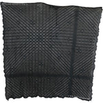 Costume National Black Gray Viscose Foulard Branded Scarf Scarves