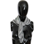 Costume National Gray Silk Shawl Foulard Wrap Scarf Silk Wrap Shawls