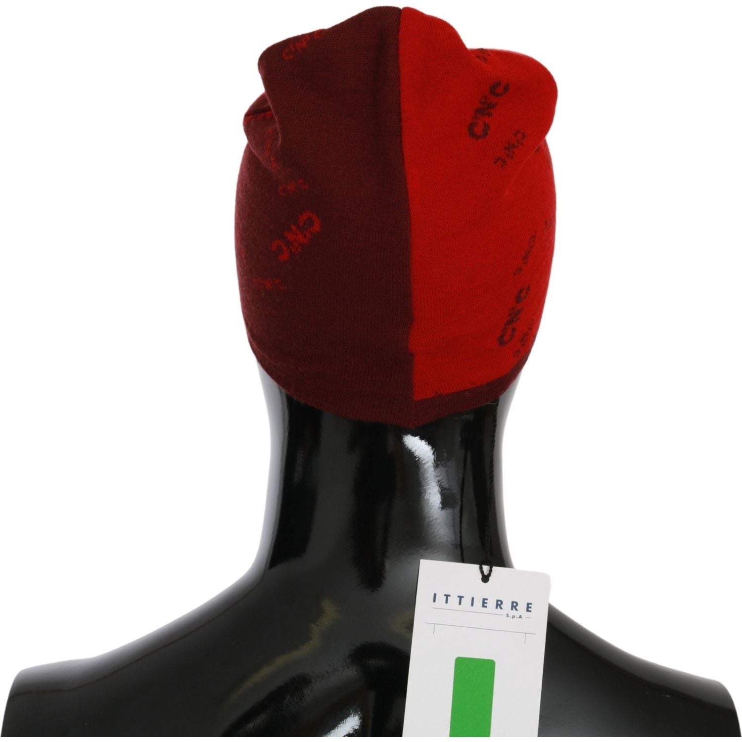 别致的红色羊毛混纺帽