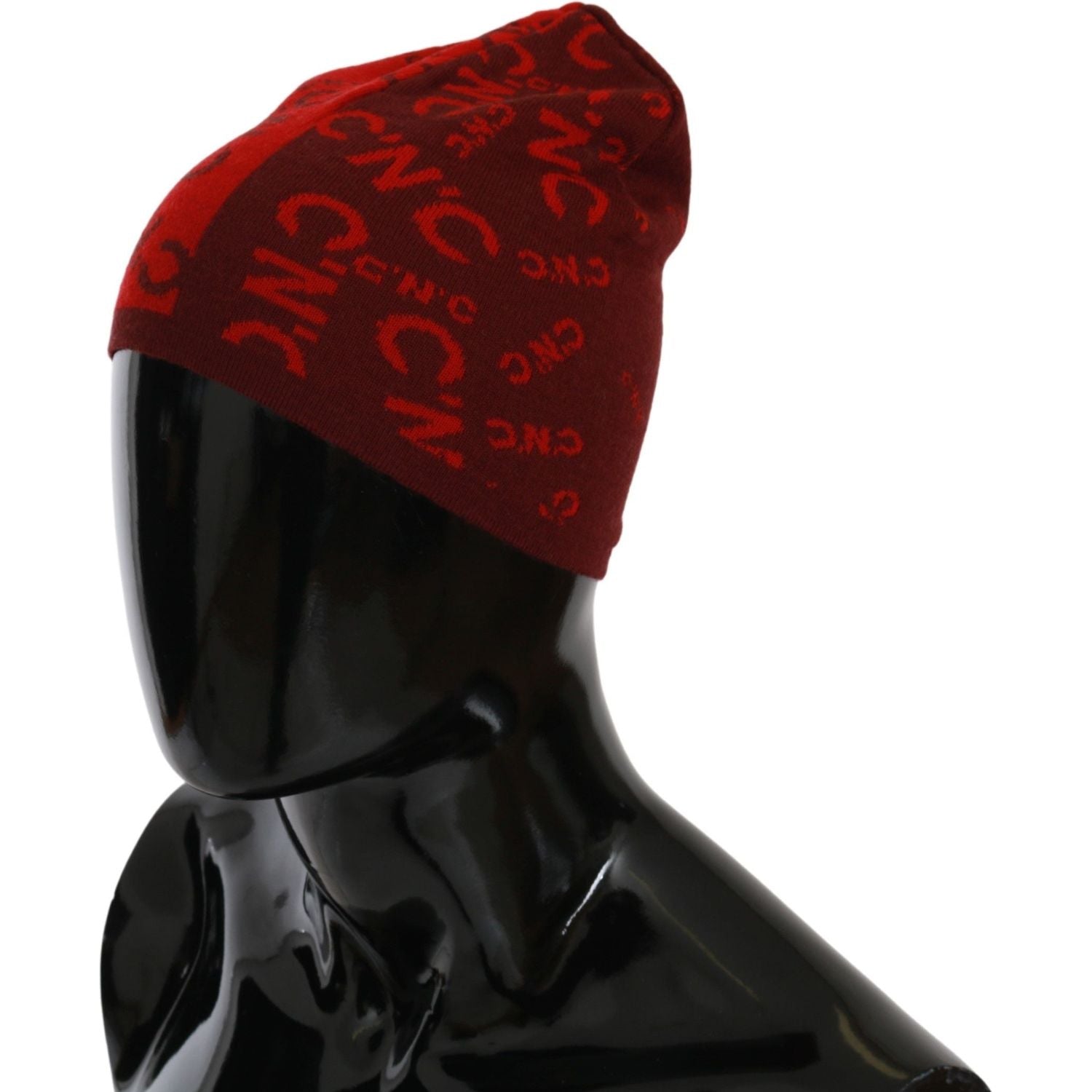 别致的红色羊毛混纺帽