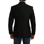 Dolce & Gabbana Black Slim Fit Coat Jacket MARTINI Blazer