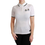 Dolce & Gabbana White Cotton Polo #dgfamily T-shirt