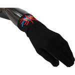 Dolce & Gabbana Black #DGLovesLondon Embroidered Wool Gloves