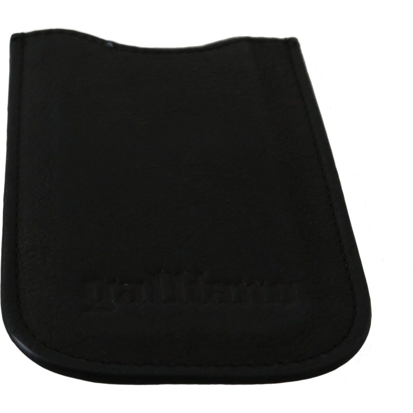 John Galliano Black Leather Multifunctional Men ID Bill Card Holder Wallet Wallet