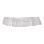 Dolce & Gabbana White Men Waist Belt Cotton Cummerbund