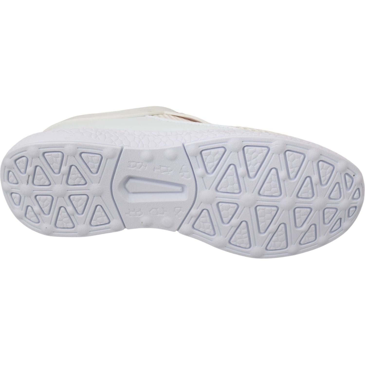 带粉色点缀的时尚白色 Becky 运动鞋