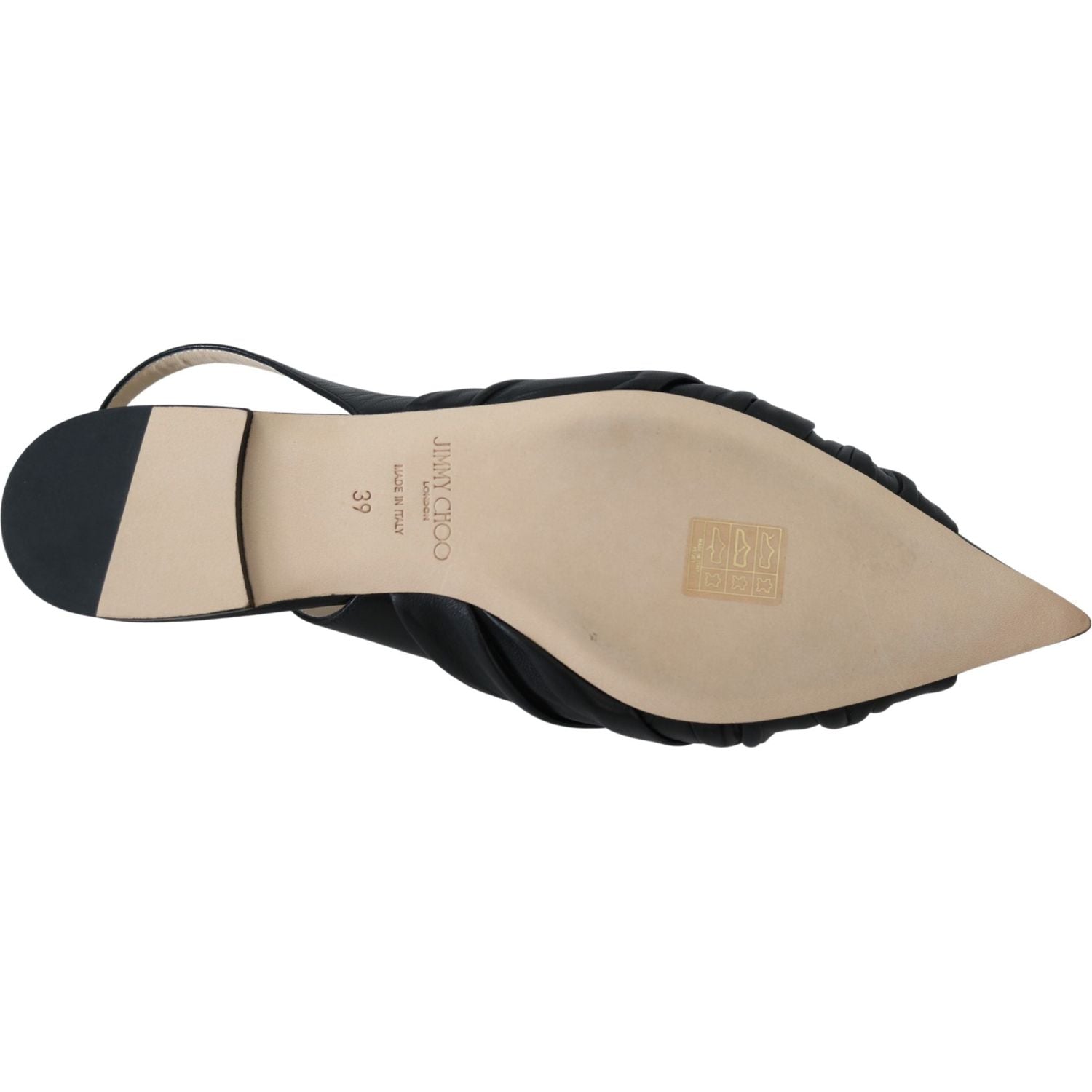 优雅尖头皮革平底鞋