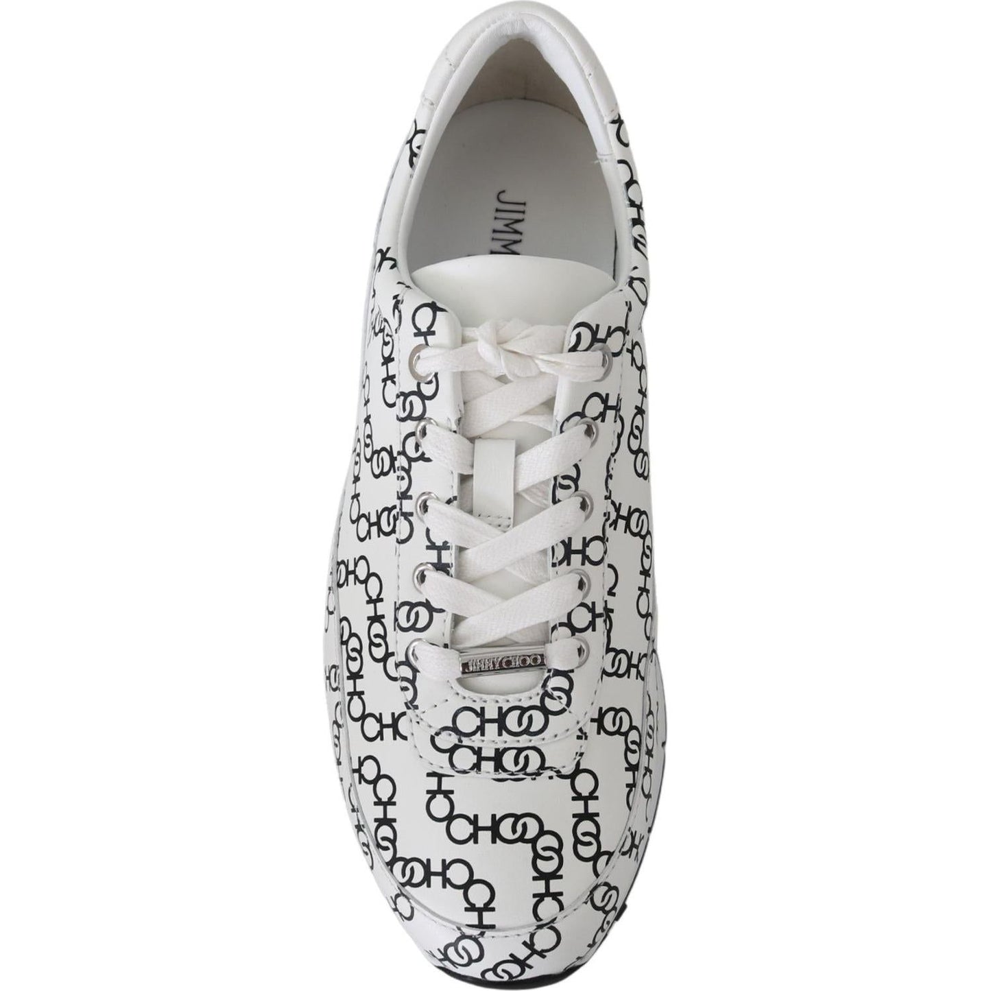 Jimmy Choo Elegant Monochrome Leather Sneakers 194611097150