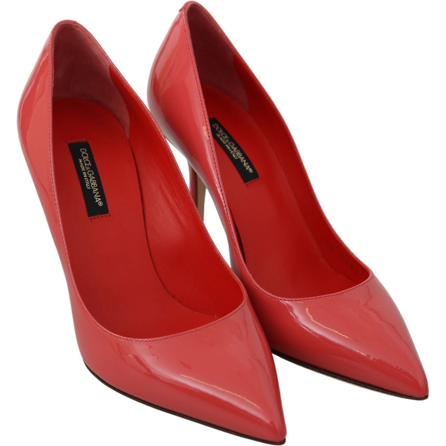 优雅深粉色漆皮高跟鞋