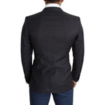 Dolce & Gabbana Black Wool Single Breasted Coat MARTINI Blazer