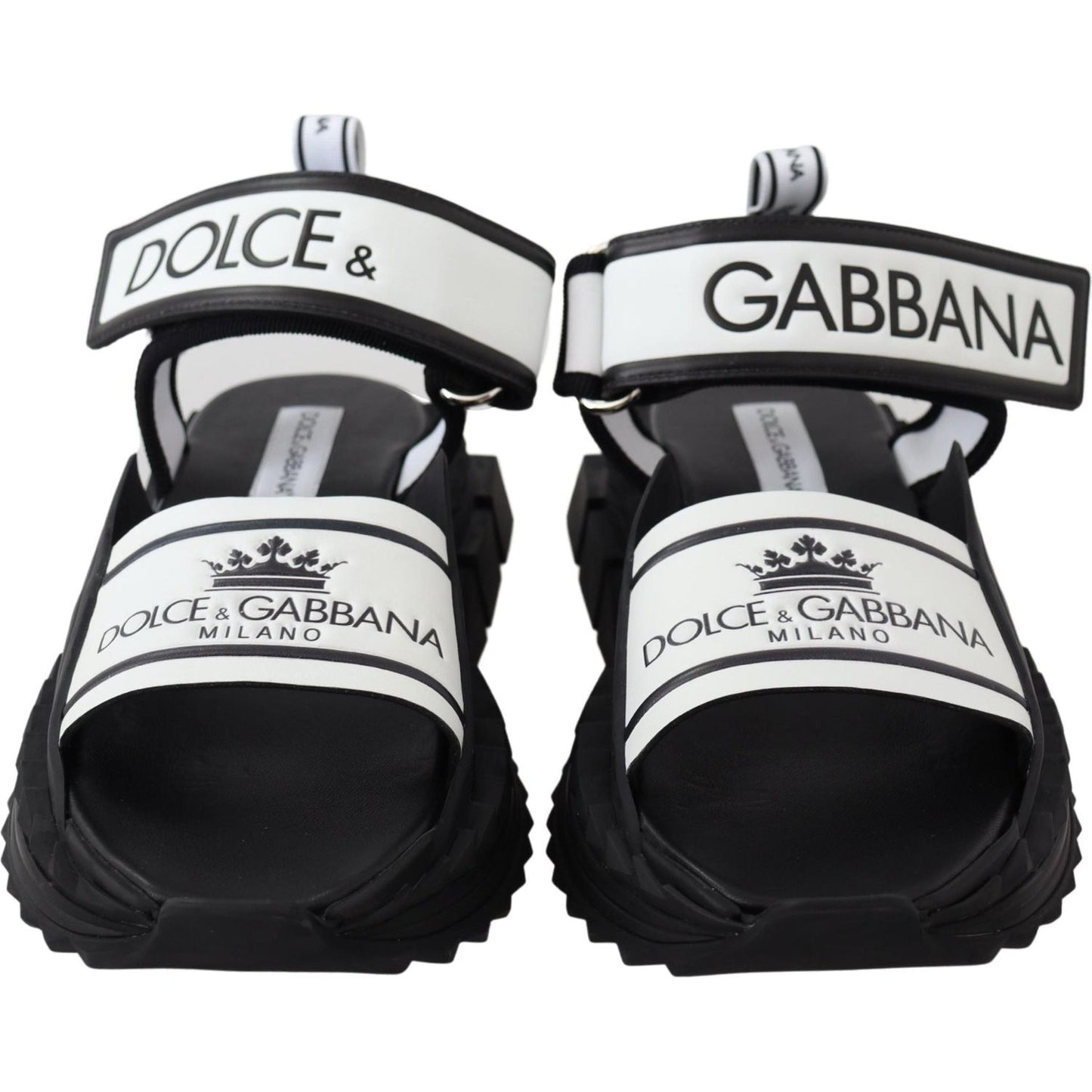 Dolce & Gabbana Super King Slider Sandals in Monochrome Dolce & Gabbana