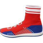 Dolce & Gabbana Blue Red Sorrento Logo Sneakers Socks Shoes MV3708-39