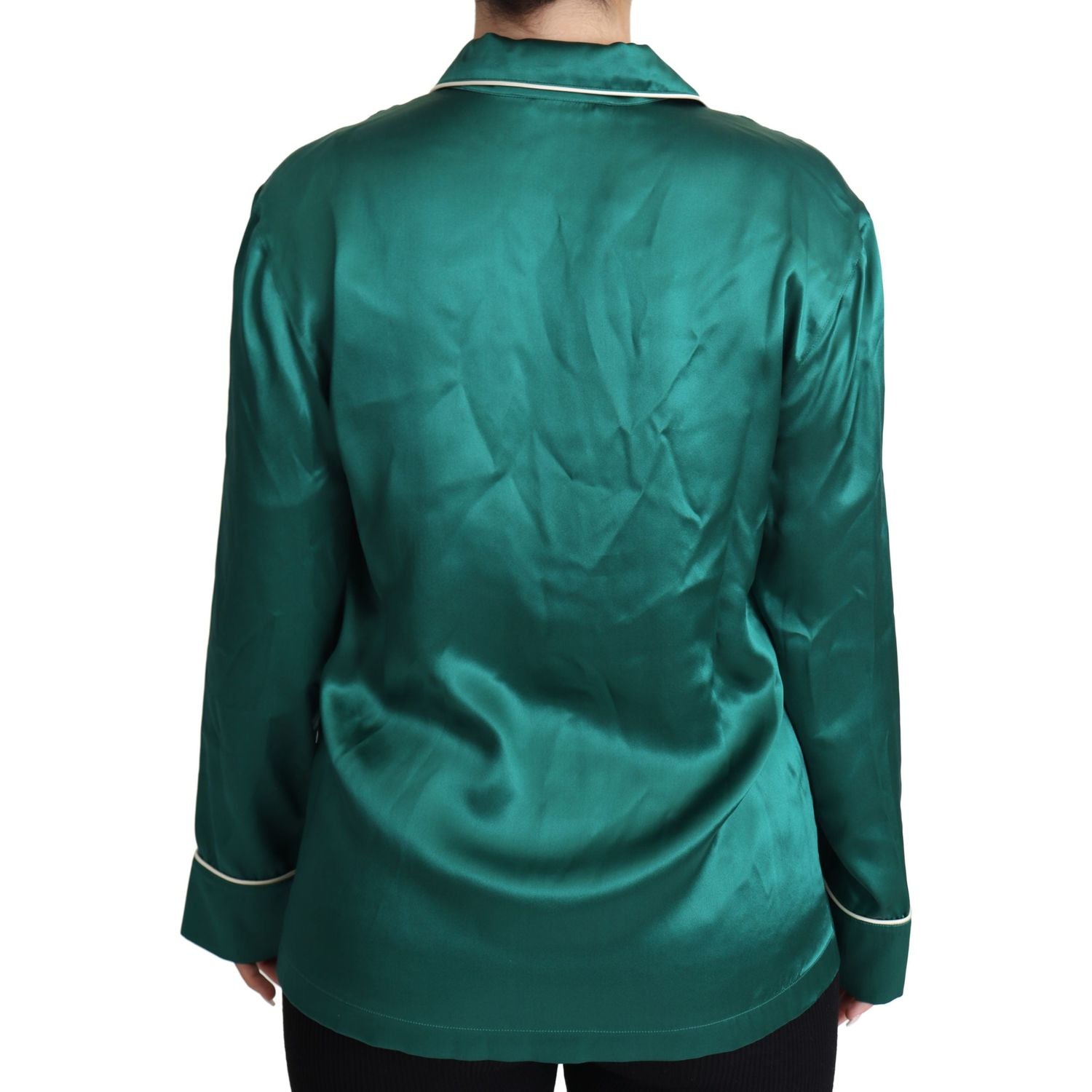 优雅真丝睡衣休闲衬衫