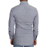 Dolce & Gabbana Gray Dotted Semi Fitted Formal SICILIA Shirt