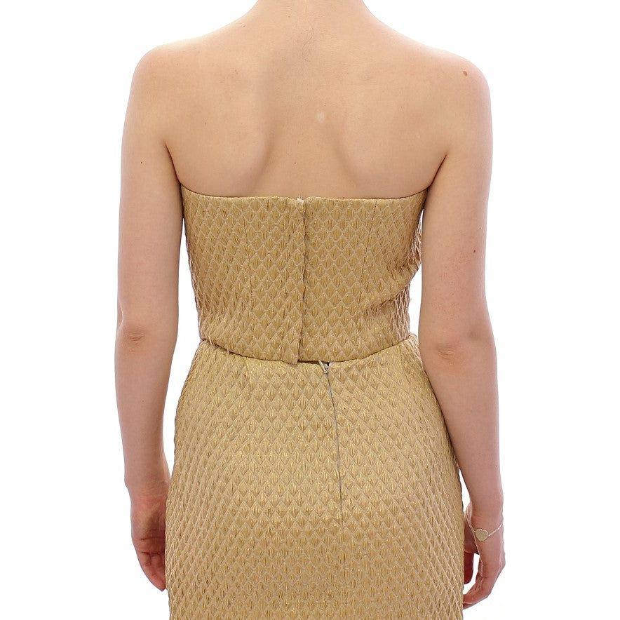 独家真丝混纺米色露肩上衣