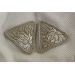 Andrea Incontri White Cotton Floral Embroidery Skirt