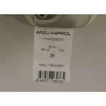 Arzu Kaprol White Acrylic Straight Pencil Skirt