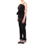 La Maison du Couturier Black Leather Jumpsuit Coats & Jackets