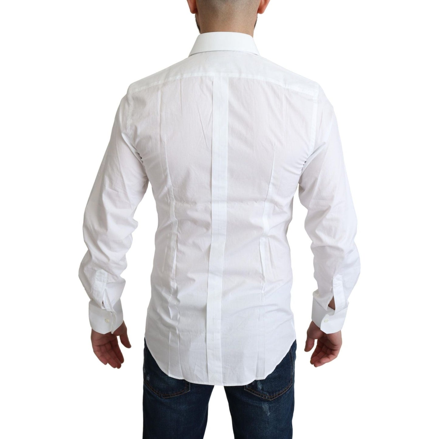 Dolce & Gabbana Elegant White Cotton Dress Shirt Dolce & Gabbana