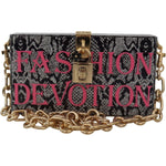 Dolce & Gabbana Gray Fashion Devotion Clutch Plexi SICILY BOX Purse WOMAN SHOULDER BAGS