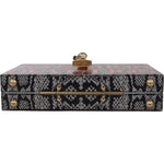 Dolce & Gabbana Gray Fashion Devotion Clutch Plexi SICILY BOX Purse WOMAN SHOULDER BAGS