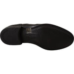 Dolce & Gabbana Black Leather Oxford Wingtip Formal Dress Shoes