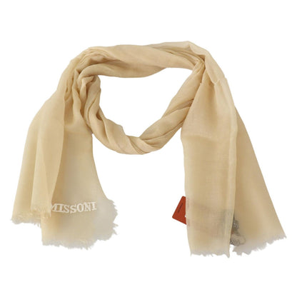 Missoni Beige Cashmere Unisex Neck Scarf