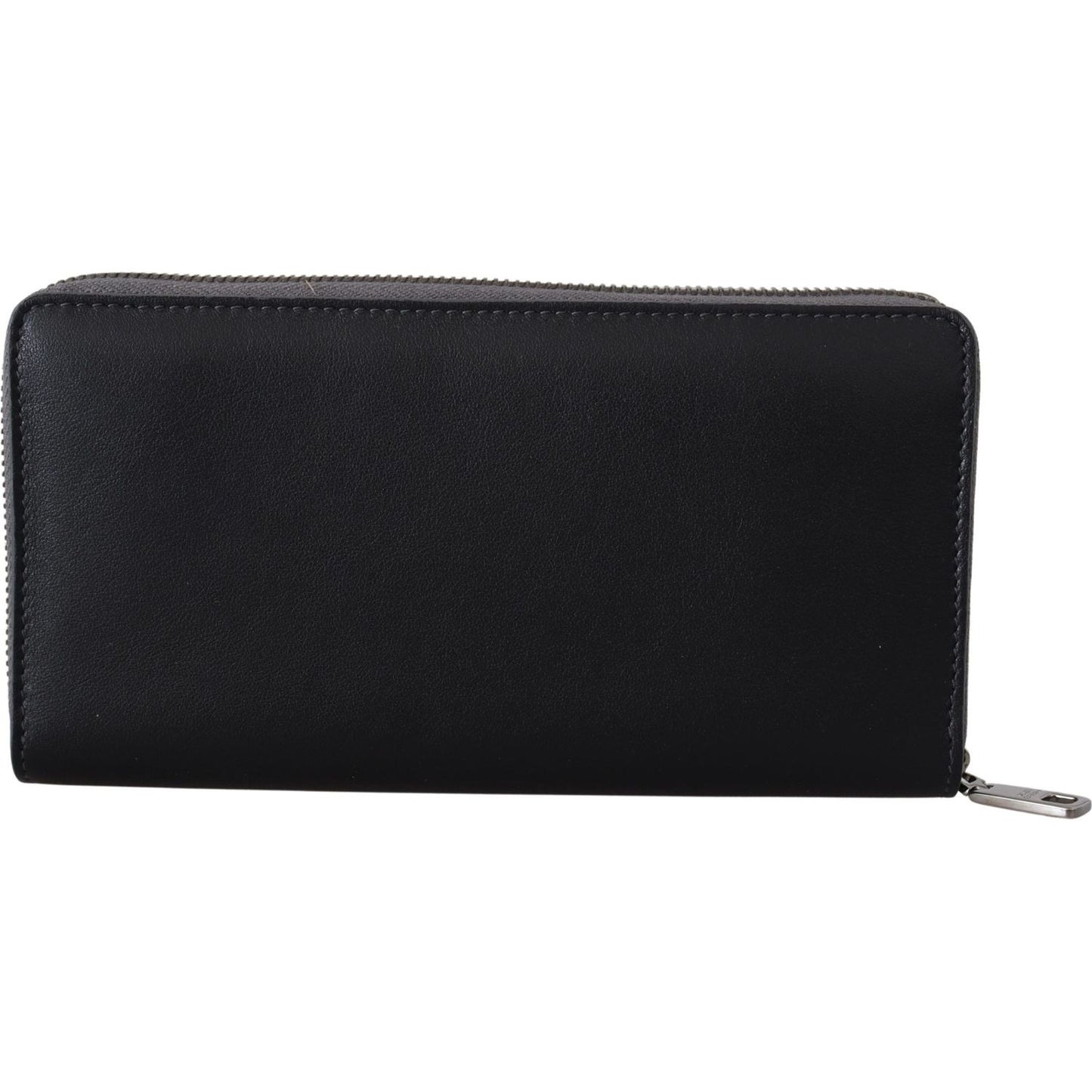 Dolce & Gabbana Elegant Textured Leather Zip-Around Wallet Dolce & Gabbana