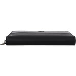 Dolce & Gabbana Black Zip Around Continental Clutch Leather Wallet