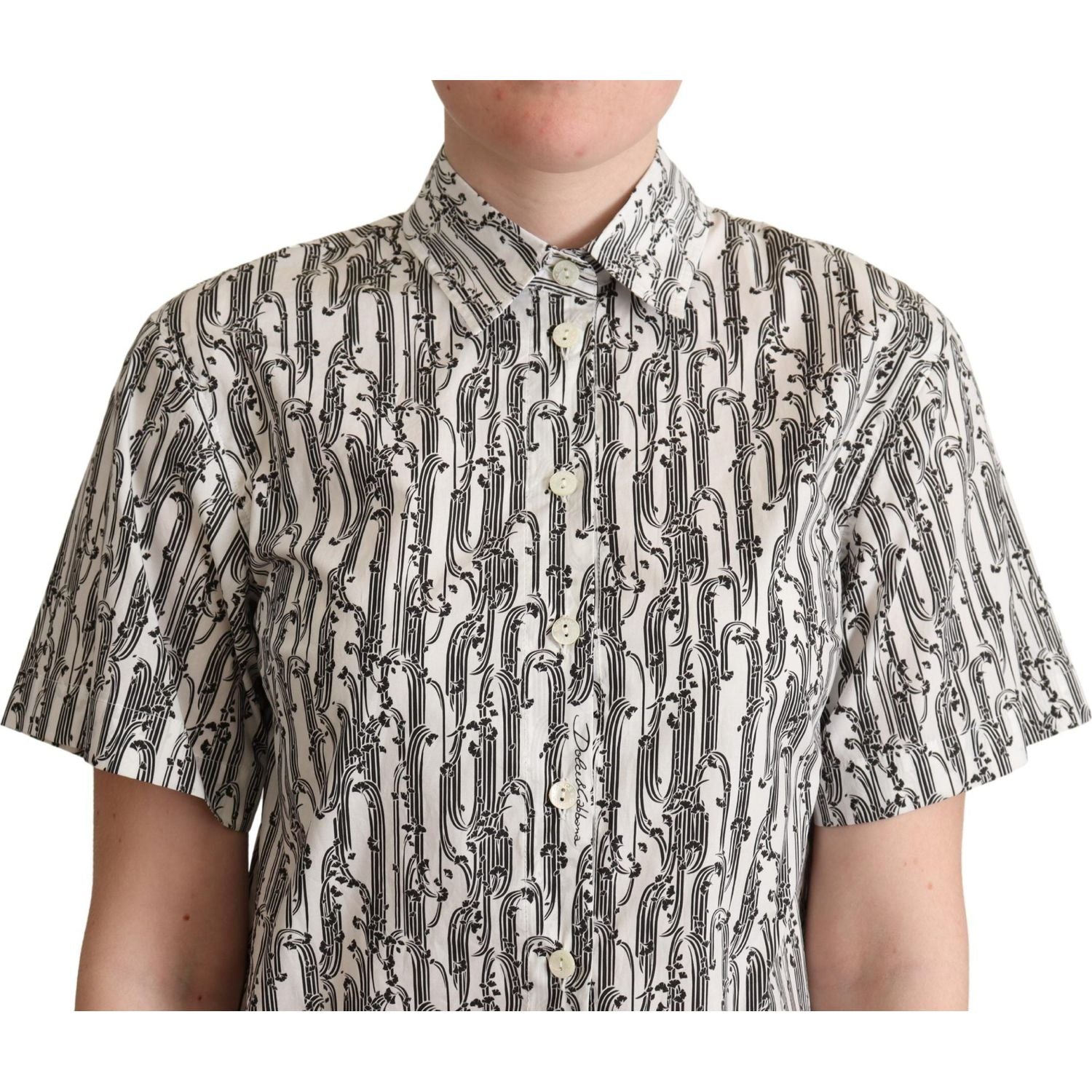 优雅花卉棉质 Polo 衫