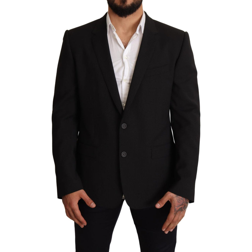 Dolce & Gabbana Black Striped MARTINI Jacket Blazer