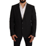 Dolce & Gabbana Black Striped MARTINI Jacket Blazer