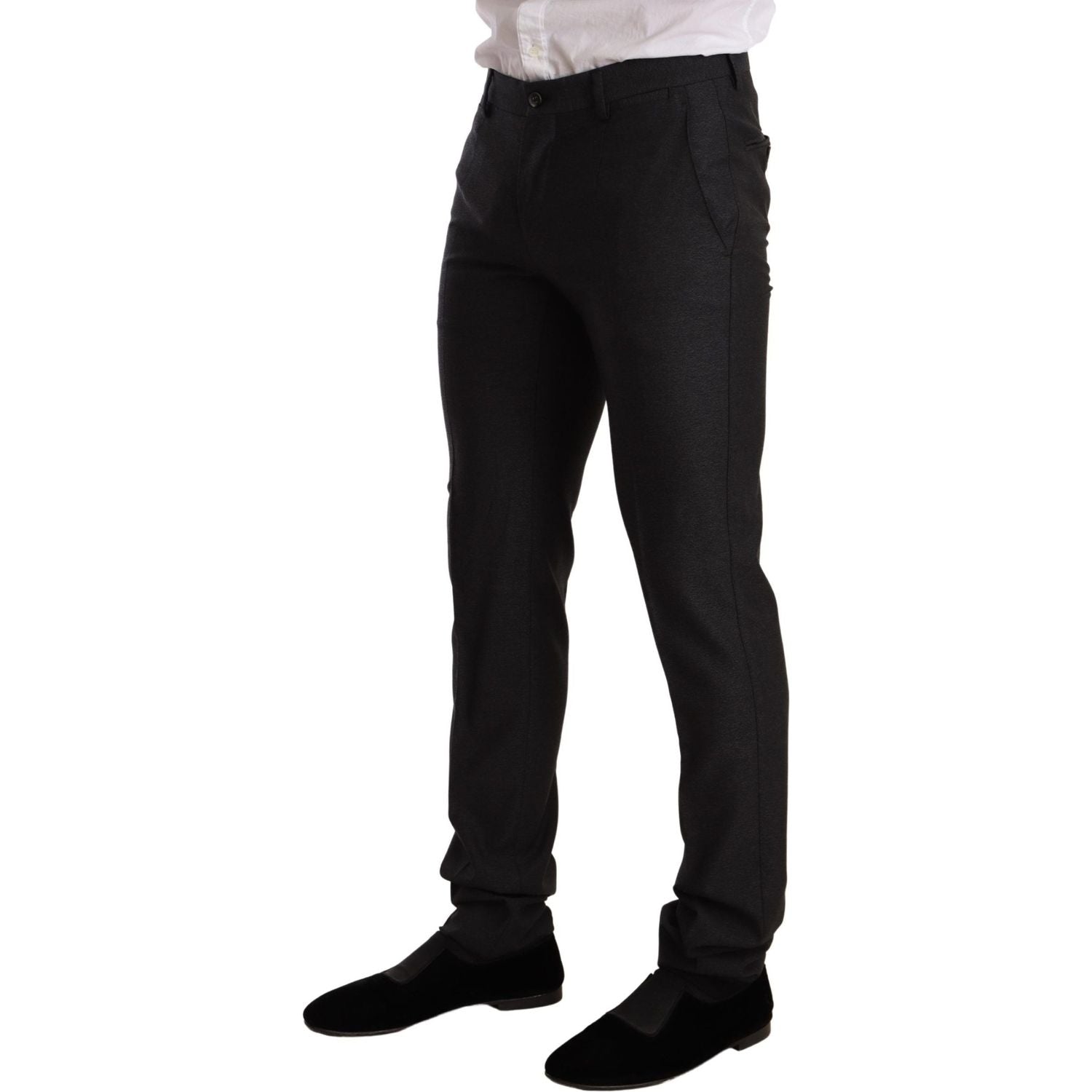 优雅灰色马提尼羊毛西装