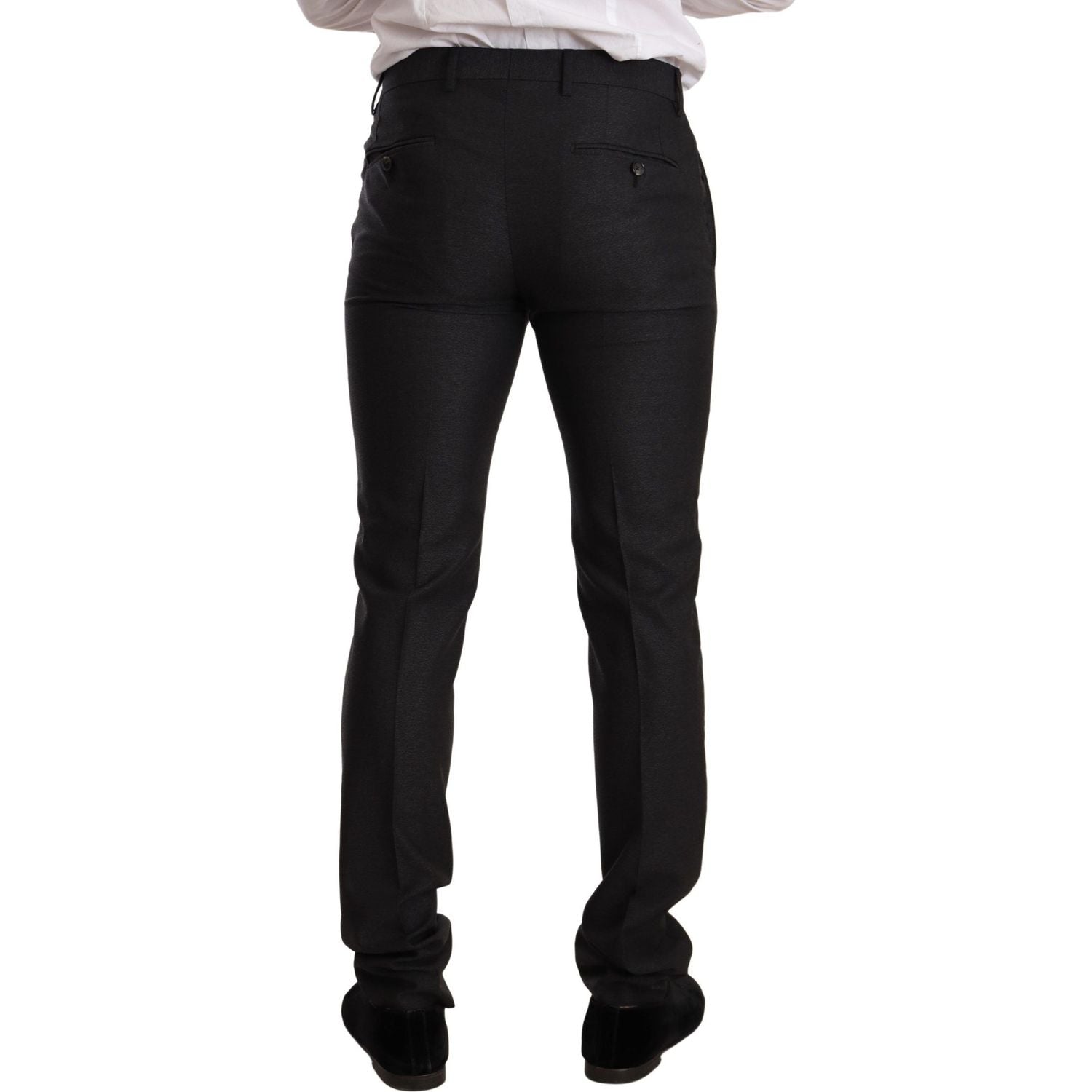 优雅灰色马提尼羊毛西装