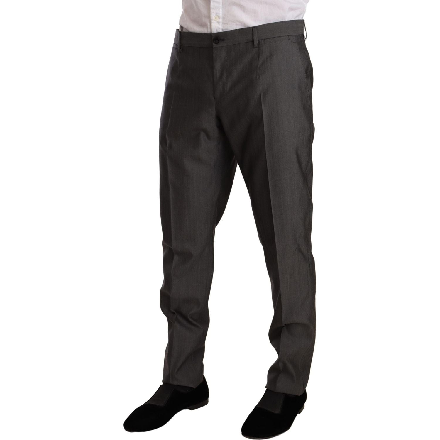 优雅马提尼修身羊毛丝绸套装