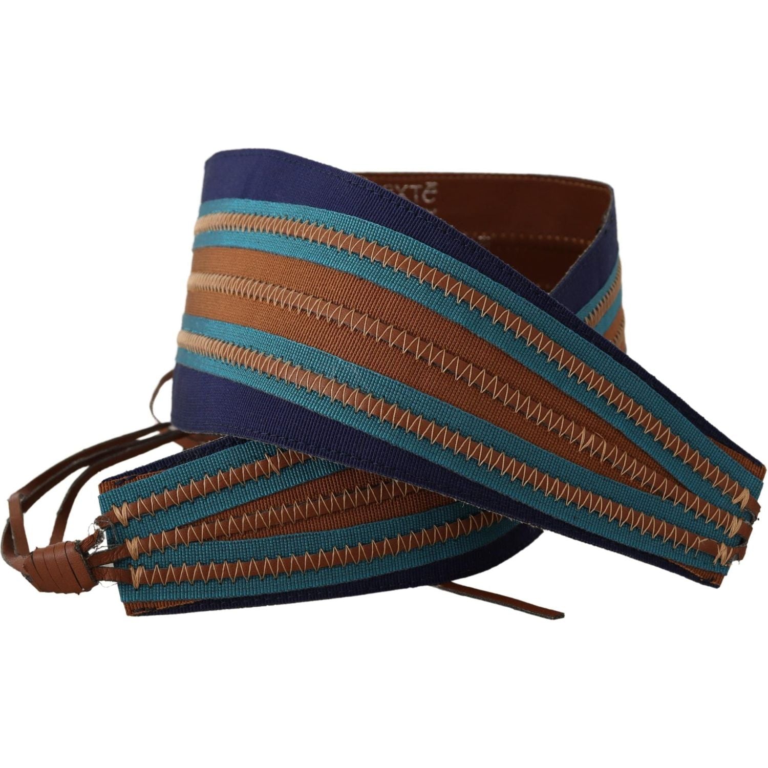 优雅多色皮革腰带