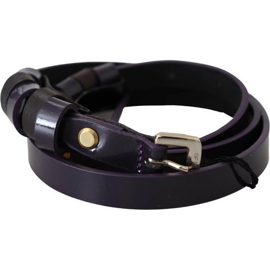 GF Ferre Elegant Violet Leather Fashion Belt GF Ferre