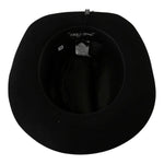 Dolce & Gabbana Black Lapin Amor Gignit Wide Brim Panama Hat WOMAN HATS