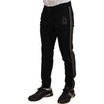 Dolce & Gabbana Black Skinny Fit Denim Side Band Jeans Pant Jeans & Pants