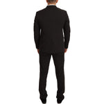Domenico Tagliente Black Polyester Slim 2 Piece Set TAGLIENTE Suit
