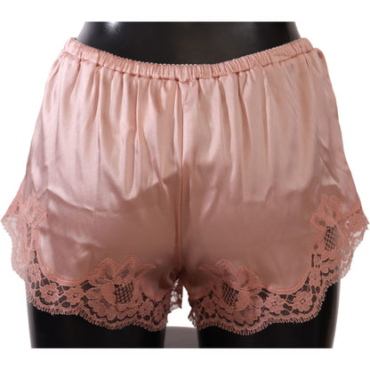 Dolce & Gabbana Pink Floral Lace Lingerie Underwear WOMAN UNDERWEAR