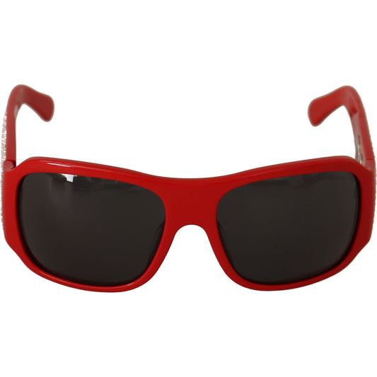 Dolce & Gabbana Swarovski Stone Embellished Red Sunglasses WOMAN SUNGLASSES Dolce & Gabbana