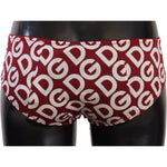 Dolce & Gabbana Multicolor DG Logo Print Slip Bottom Underwear WOMAN SWIMWEAR