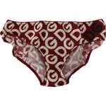 Dolce & Gabbana Multicolor DG Logo Print Slip Bottom Underwear WOMAN SWIMWEAR