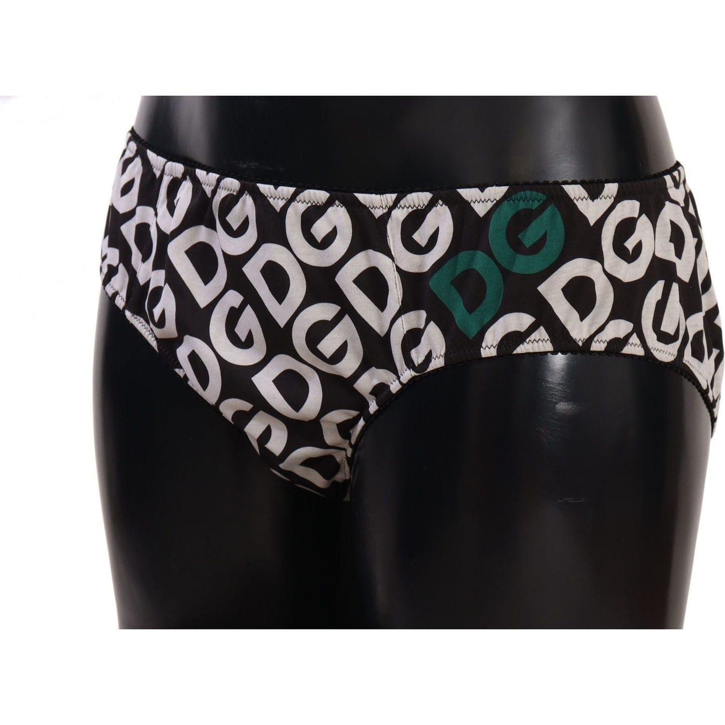 Dolce & Gabbana Multicolor DG Logo Print Slip Bottom Underwear WOMAN SWIMWEAR