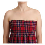 CAMPO DI FRAGOLE Multicolor Chekered Sleevelesss Tank Top WOMAN TOPS AND SHIRTS