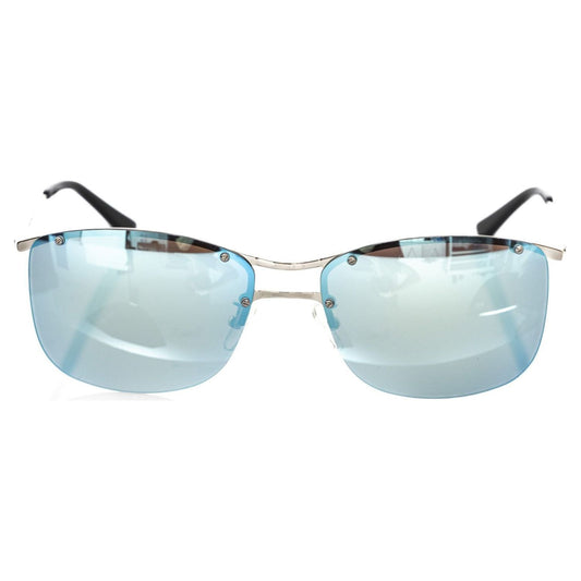 Frankie Morello Silver Metallic Mens Sunglass Frankie Morello