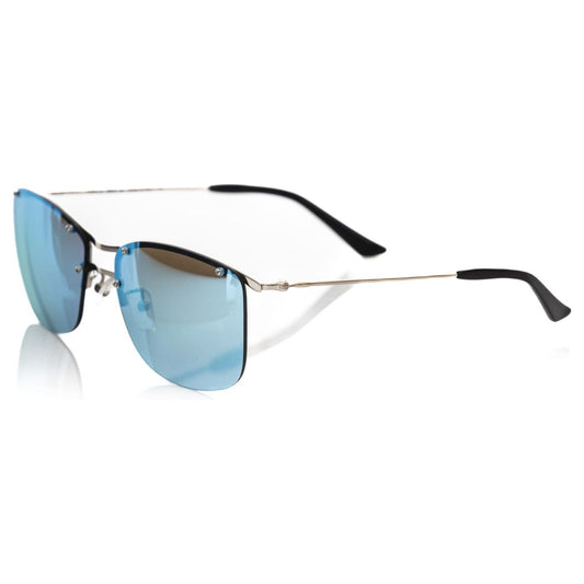 Frankie Morello Silver Metallic Mens Sunglass Frankie Morello