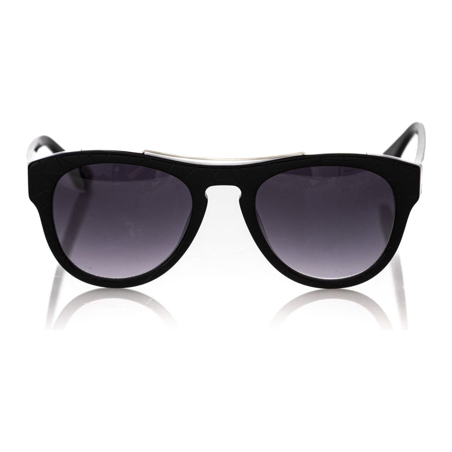 Frankie Morello Black Acetate Men Sunglass FR-22132